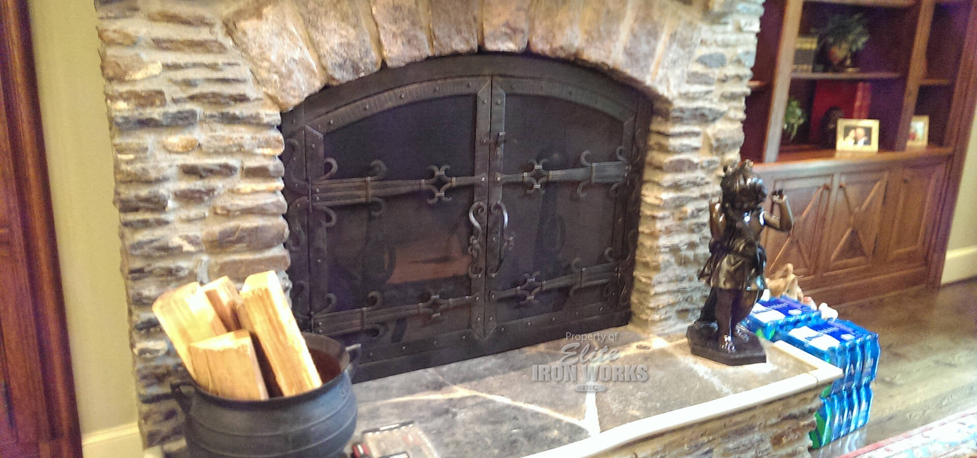 Wrought Iron fireplace accessories